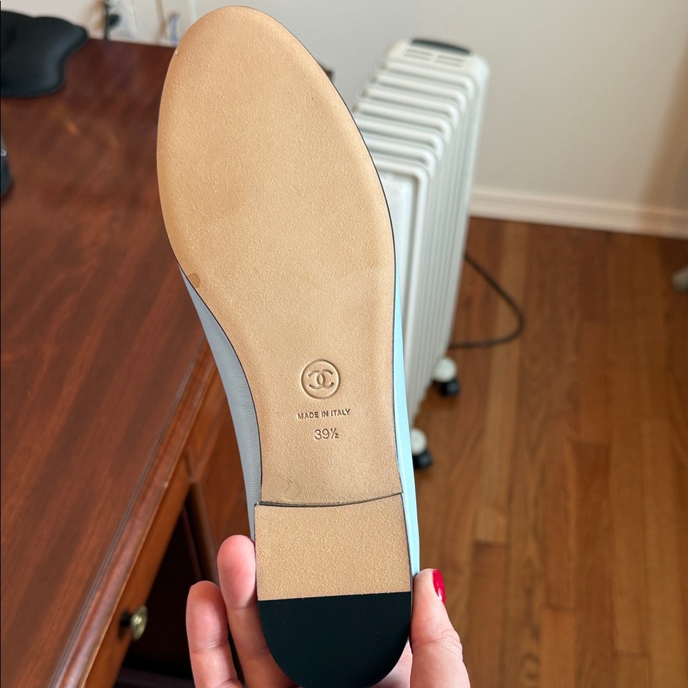 Chanel Light Blue Ballet Flats. Size 39.5 - Picture 5 of 15